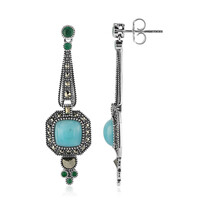 Amazonite Silver Earrings (Annette classic)