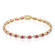 14K AAA Mozambique Ruby Gold Bracelet (CIRARI)