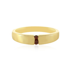 I4 Red Diamond Silver Ring