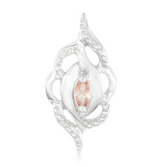 Padparadscha Sapphire Silver Pendant