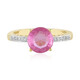 Madagascar Pink Sapphire Silver Ring