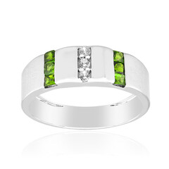 Russian Diopside Silver Ring