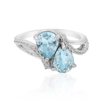 Sky Blue Topaz Silver Ring