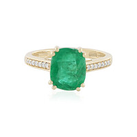 14K Russian Emerald Gold Ring (AMAYANI)