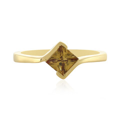 Yellow Zircon Silver Ring