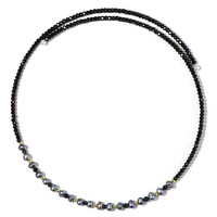 Black Freshwater Pearl Steel Choker (Riya)
