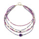 Phosphosiderite Silver Necklace (Riya)