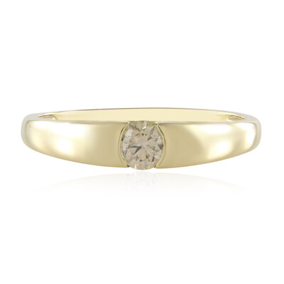 9K VS1 Champagne Diamond Gold Ring
