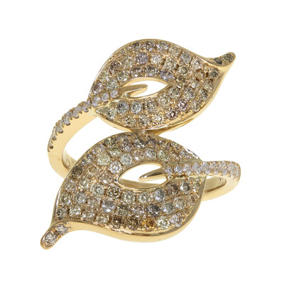 18K SI2 Fancy Diamond Gold Ring (CIRARI)