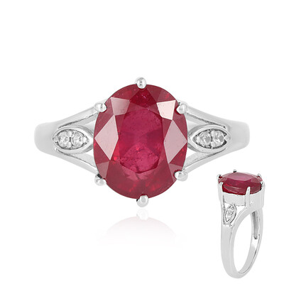 Bemainty Ruby Silver Ring