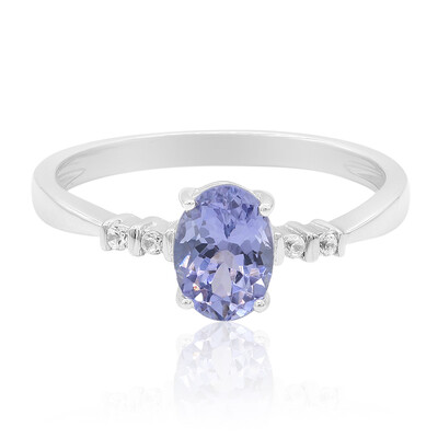 Unheated Tanzanite Silver Ring