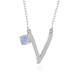 Rainbow Moonstone Silver Necklace
