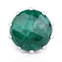 Emerald Silver Ring