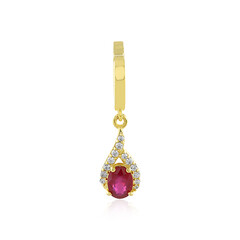 Bemainty Ruby Silver Pendant