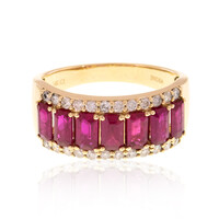 14K AAA Mozambique Ruby Gold Ring (CIRARI)