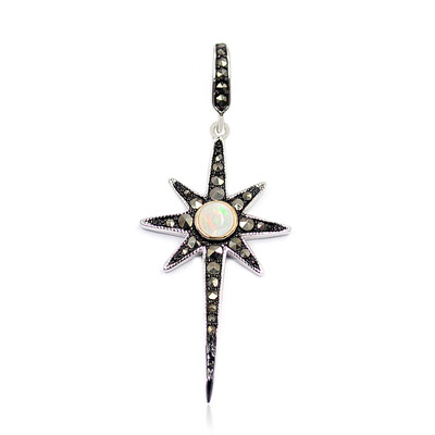 Welo Opal Silver Pendant