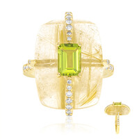 14K Dashihe Peridot Gold Ring (CIRARI)