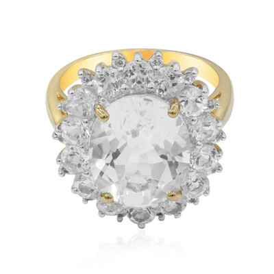 White Topaz Silver Ring