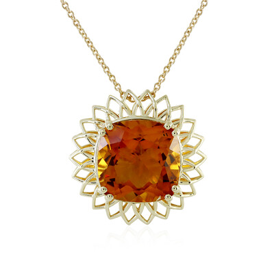 9K Madeira Citrine Gold Necklace (Ornaments by de Melo)