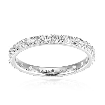 White Topaz Silver Ring