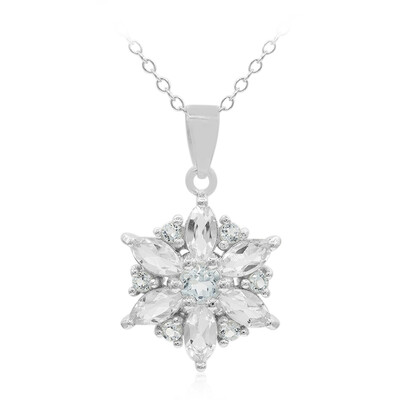 White Topaz Silver Necklace