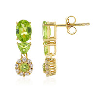 Peridot Silver Earrings