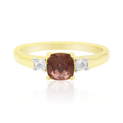 9K Red Apatite Gold Ring