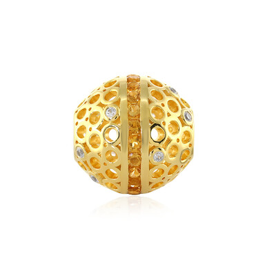 Citrine Silver Pendant (MONOSONO COLLECTION)