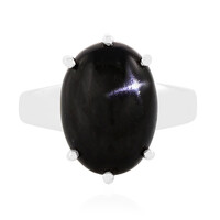 Indian star diopside Silver Ring