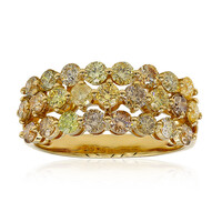 14K SI2 Fancy Diamond Gold Ring (CIRARI)