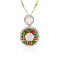 Welo Opal Silver Necklace (Adela Silber)