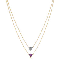 Amethyst Silver Necklace