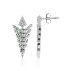 Tanzanian Tsavorite Silver Earrings