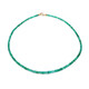 14K Zambian Emerald Gold Necklace