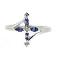 Tanzanite Silver Ring