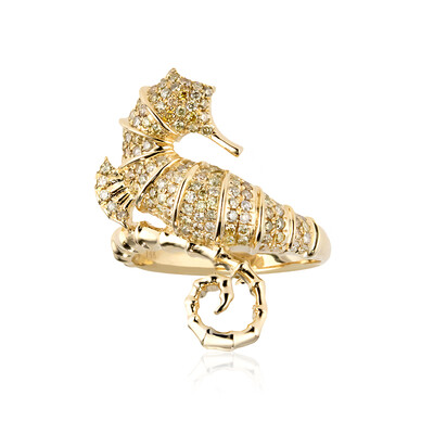 14K SI2 Fancy Diamond Gold Ring (CIRARI)