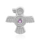 Amethyst Silver Pendant