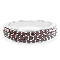 Mozambique Garnet Silver Ring