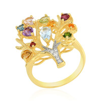 Sky Blue Topaz Silver Ring