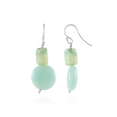 Peruvian Opal Silver Earrings