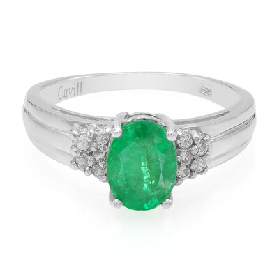 Bahia Emerald Silver Ring