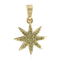 9K VS1 Yellow Diamond Gold Pendant