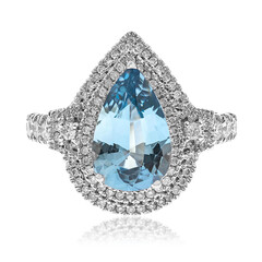 14K AAA Brazilian Aquamarine Gold Ring (CIRARI)