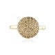 9K I2 Champagne Diamond Gold Ring (de Melo)