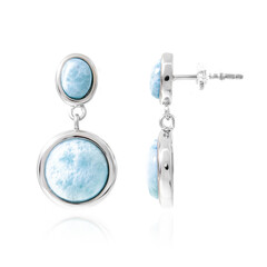Larimar Silver Earrings
