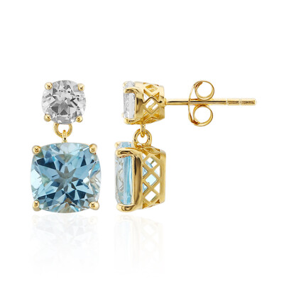 Sky Blue Topaz Silver Earrings