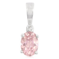 Pink Cuprian Tourmaline Silver Pendant