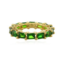 Russian Diopside Silver Ring