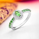 Tanzanian Tsavorite Silver Ring