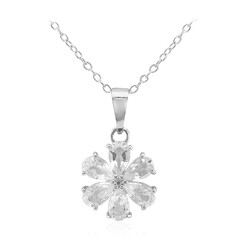 White Topaz Silver Necklace